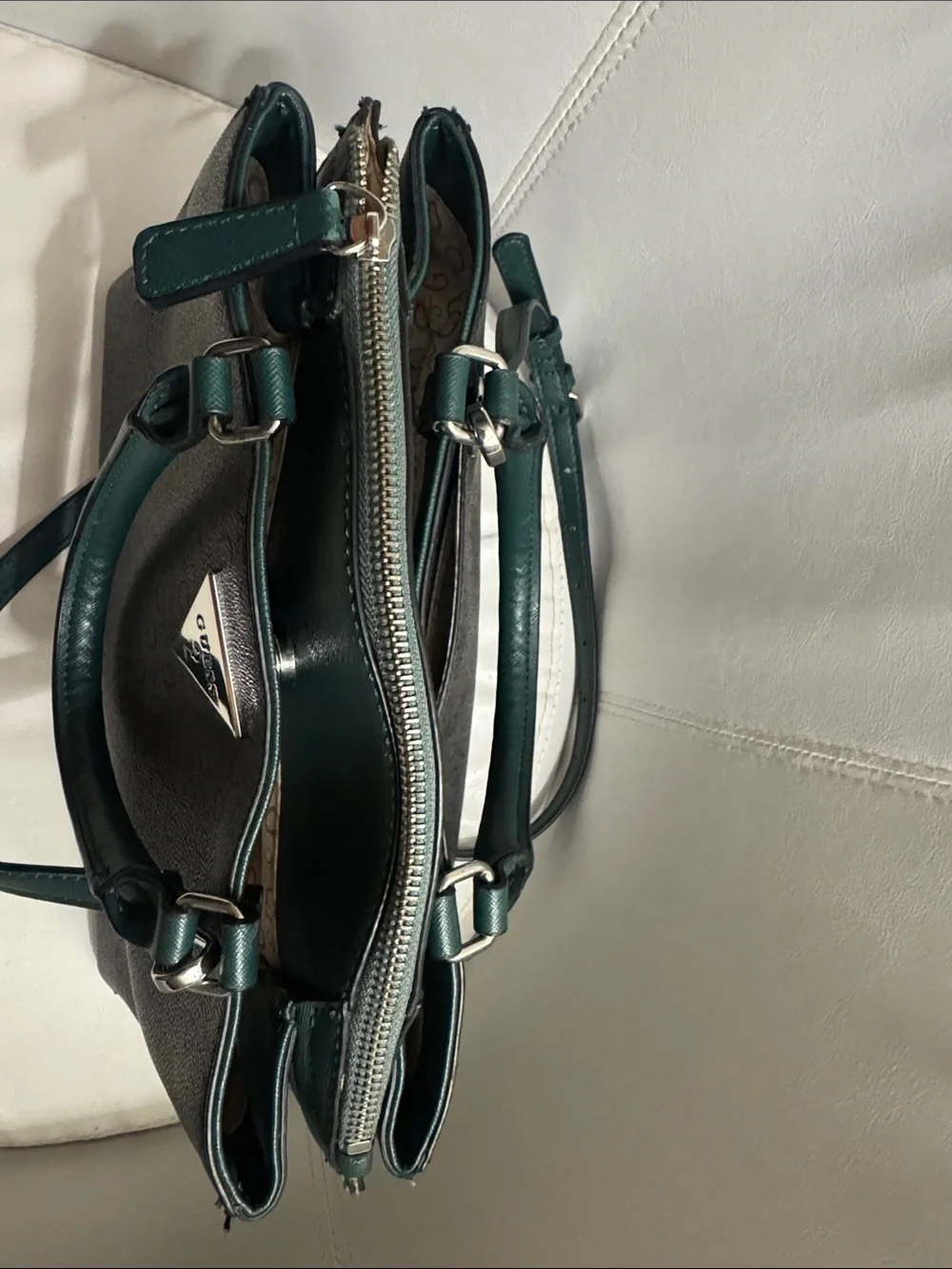 Guess satchel gray